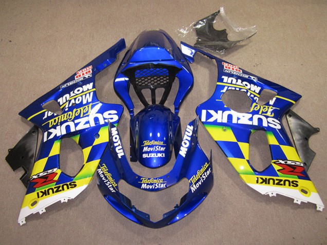 Suzuki GSXR 1000 K1 2000-2002 - Blau Gelb Telefonica Movistar Suzuki GSXR 1000 K1 2000-2002 - Blau Gelb Telefonica Movistar