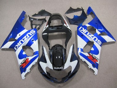 Suzuki GSXR 1000 K1 2000-2002 - Blau Weißer Aufkleber