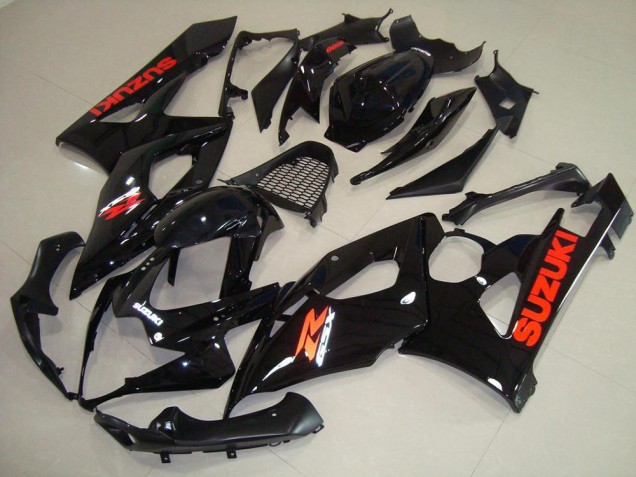Suzuki GSXR 1000 K5 2005-2006 - Glänzend schwarz Roter Aufkleber Suzuki GSXR 1000 K5 2005-2006 - Glänzend schwarz Roter Aufkleber