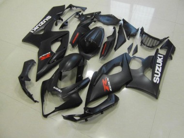 Suzuki GSXR 1000 K5 2005-2006 - Matt Schwarz mit Weißen Aufklebern