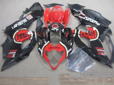 Suzuki GSXR 1000 K5 2005-2006 - Schwarz Lucky Strike Rot Motul