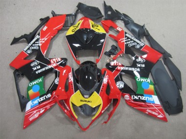 Suzuki GSXR 1000 K5 2005-2006 - Schwarz Rot Gelb