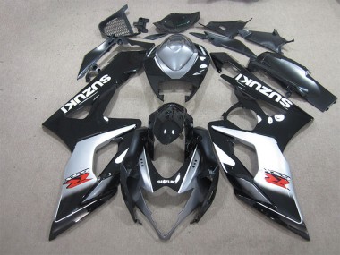 Suzuki GSXR 1000 K5 2005-2006 - Schwarz Weiß Aufkleber