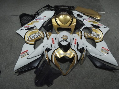 Suzuki GSXR 1000 K5 2005-2006 - Weiß Gold Lucky Strike Motul