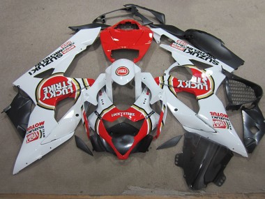 Suzuki GSXR 1000 K5 2005-2006 - Weiß Lucky Strike Rot Motul