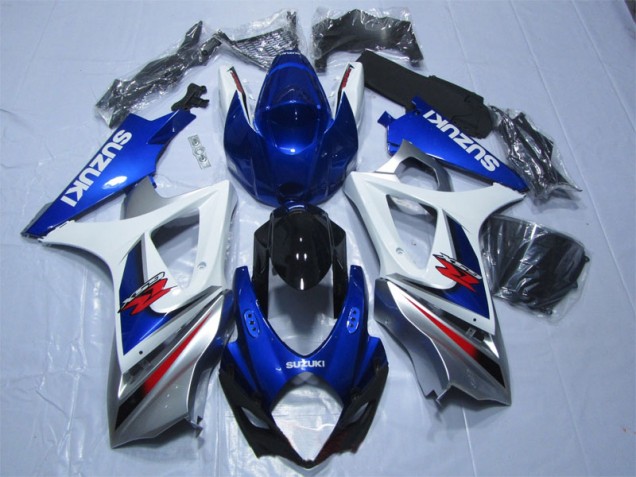 Suzuki GSXR 1000 K7 2007-2008 - Blau Weiß Suzuki GSXR 1000 K7 2007-2008 - Blau Weiß
