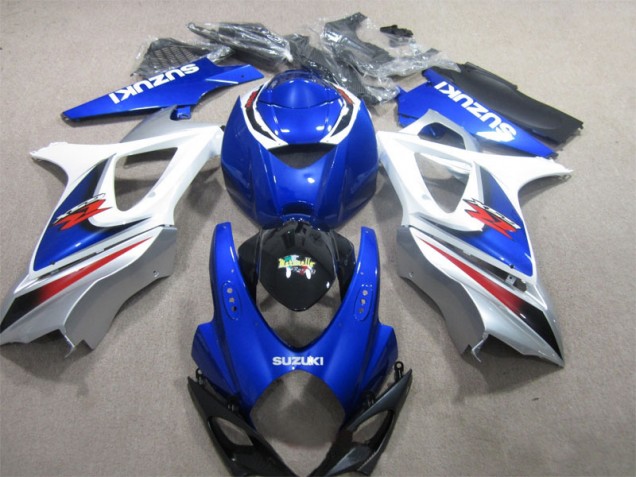 Suzuki GSXR 1000 K7 2007-2008 - Blau Weiß Suzuki GSXR 1000 K7 2007-2008 - Blau Weiß
