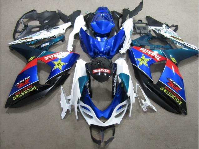 Suzuki GSXR 1000 K9 2009-2016 - Blau Weiß Rockstar Suzuki GSXR 1000 K9 2009-2016 - Blau Weiß Rockstar