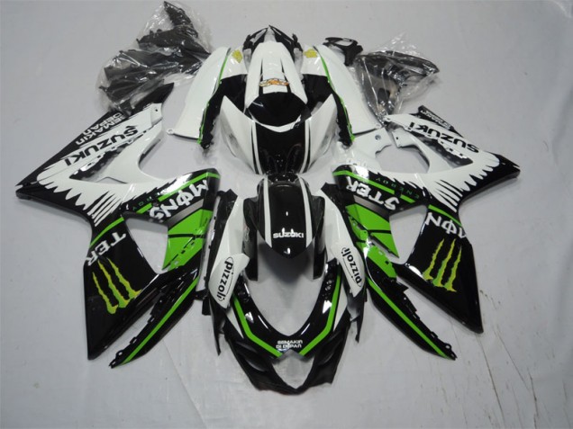 Suzuki GSXR 1000 K9 2009-2016 - Schwarz Weiß Grünes Monster Pizzoli Suzuki GSXR 1000 K9 2009-2016 - Schwarz Weiß Grünes Monster Pizzoli
