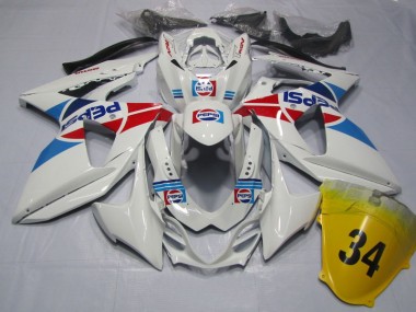 Suzuki GSXR 1000 K9 2009-2016 - Weiß Pepsi 34