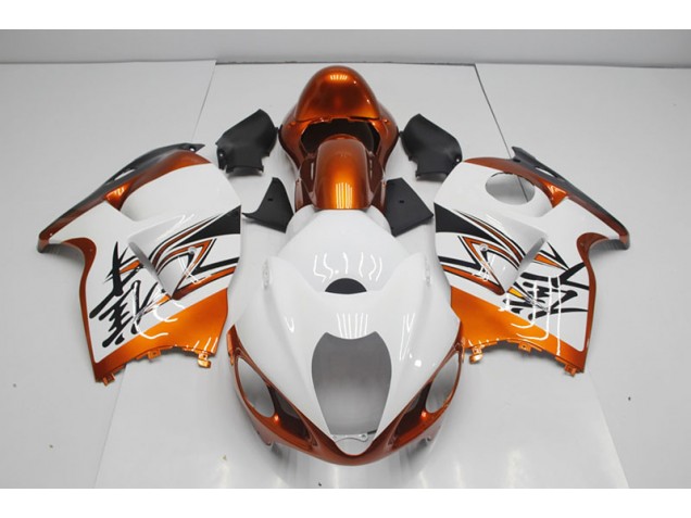 Suzuki GSXR 1300 Hayabusa 1996-2007 - Weiß Orange