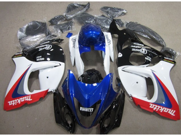 Suzuki GSXR 1300 Hayabusa 2008-2019 - Weiß Blau Makita Suzuki GSXR 1300 Hayabusa 2008-2019 - Weiß Blau Makita