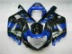 Suzuki GSXR 600 / 750 K1 K2 K3 2001-2003 - Blau Schwarz Suzuki GSXR 600 / 750 K1 K2 K3 2001-2003 - Blau Schwarz