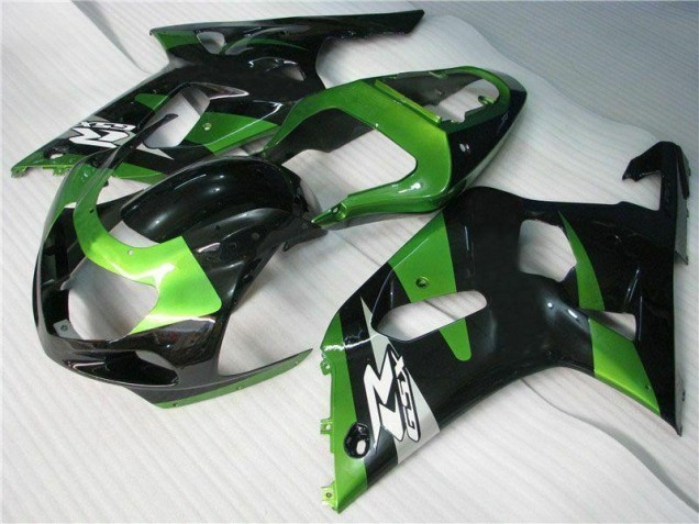 Suzuki GSXR 600 / 750 K1 K2 K3 2001-2003 - Grün Schwarz Suzuki GSXR 600 / 750 K1 K2 K3 2001-2003 - Grün Schwarz