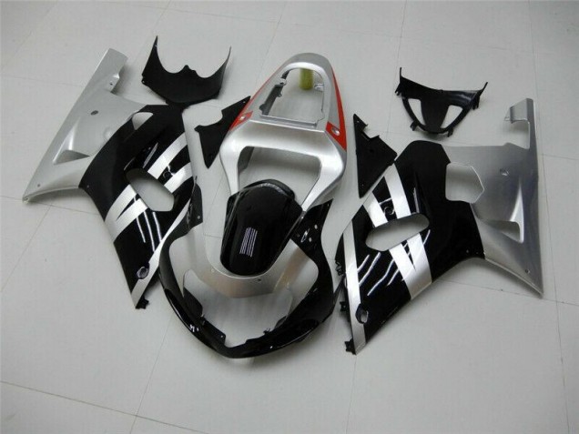 Suzuki GSXR 600 / 750 K1 K2 K3 2001-2003 - Schwarz Silber Suzuki GSXR 600 / 750 K1 K2 K3 2001-2003 - Schwarz Silber