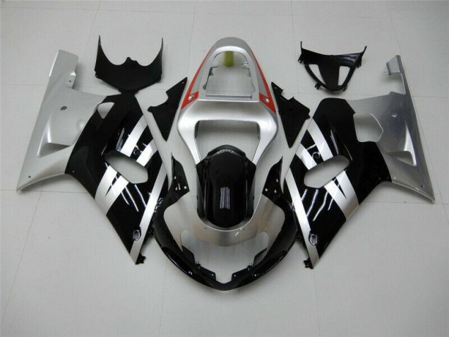 Suzuki GSXR 600 / 750 K1 K2 K3 2001-2003 - Schwarz Silber Suzuki GSXR 600 / 750 K1 K2 K3 2001-2003 - Schwarz Silber