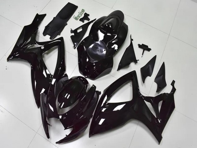 Suzuki GSXR 600 / 750 K6 2006-2007 - Glänzend Schwarz Suzuki GSXR 600 / 750 K6 2006-2007 - Glänzend Schwarz