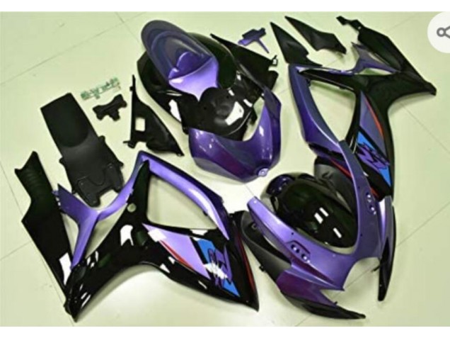 Suzuki GSXR 600 / 750 K6 2006-2007 - Lila Schwarz