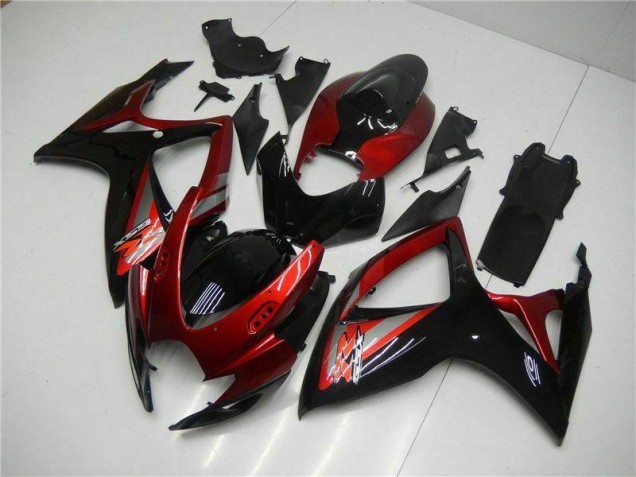 Suzuki GSXR 600 / 750 K6 2006-2007 - Rot Schwarz Suzuki GSXR 600 / 750 K6 2006-2007 - Rot Schwarz