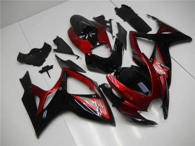 Suzuki GSXR 600 / 750 K6 2006-2007 - Rot Schwarz Suzuki GSXR 600 / 750 K6 2006-2007 - Rot Schwarz