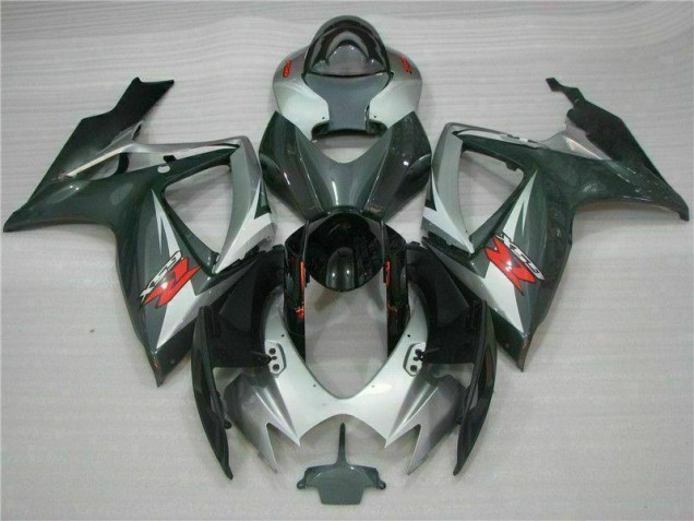 Suzuki GSXR 600 / 750 K6 2006-2007 - Silber Schwarz Suzuki GSXR 600 / 750 K6 2006-2007 - Silber Schwarz