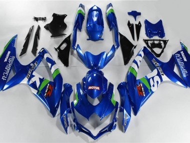 Suzuki GSXR 600 / 750 K8 2008-2010 - Blau Weiß Grün