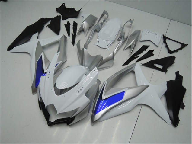 Suzuki GSXR 600 / 750 K8 2008-2010 - Weiß Silber Blau Suzuki GSXR 600 / 750 K8 2008-2010 - Weiß Silber Blau