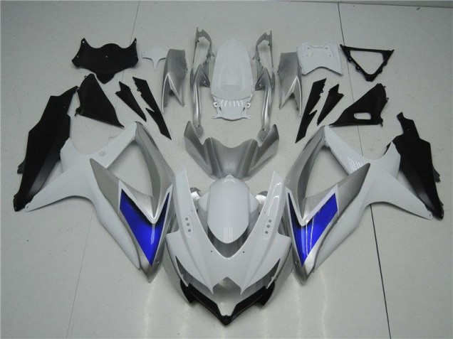 Suzuki GSXR 600 / 750 K8 2008-2010 - Weiß Silber Blau Suzuki GSXR 600 / 750 K8 2008-2010 - Weiß Silber Blau