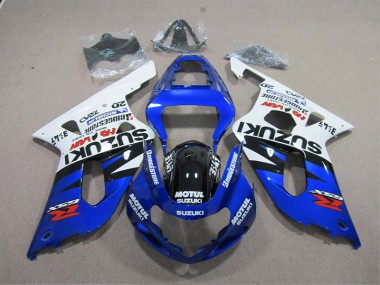 Suzuki GSXR 600 K1 K2 K3 2001-2003 - Blau Weiß Motul