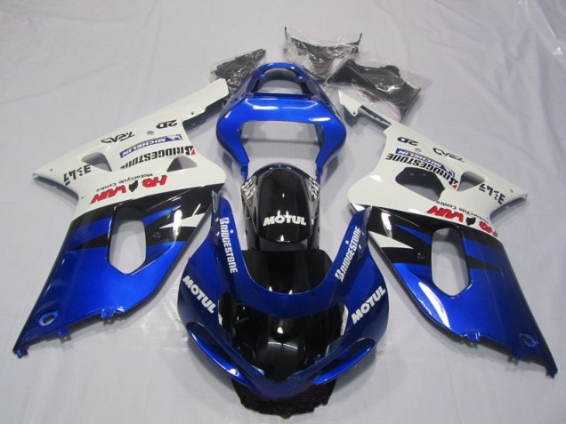Suzuki GSXR 600 K1 K2 K3 2001-2003 - Blau Weiß Motul Suzuki GSXR 600 K1 K2 K3 2001-2003 - Blau Weiß Motul