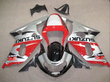 Suzuki GSXR 600 K1 K2 K3 2001-2003 - Rot Silber