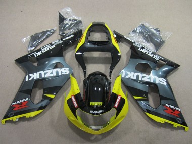 Suzuki GSXR 600 K1 K2 K3 2001-2003 - Schwarz Gelb Motul