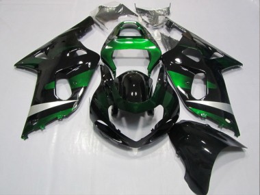 Suzuki GSXR 600 K1 K2 K3 2001-2003 - Schwarz Grün