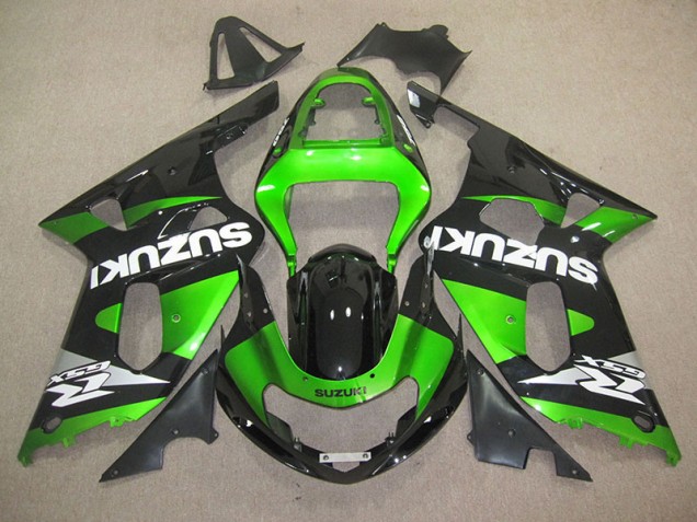 Suzuki GSXR 600 K1 K2 K3 2001-2003 - Schwarz Grün Suzuki GSXR 600 K1 K2 K3 2001-2003 - Schwarz Grün