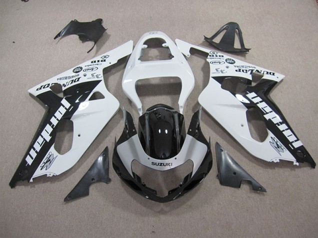 Suzuki GSXR 600 K1 K2 K3 2001-2003 - Weiß Schwarz Suzuki GSXR 600 K1 K2 K3 2001-2003 - Weiß Schwarz