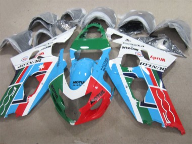 Suzuki GSXR 600 K4 2004-2005 - BlauGrün Rot Motul