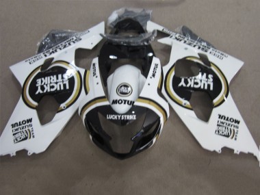 Suzuki GSXR 600 K4 2004-2005 - Schwarz Weiß Lucky Strike Motul