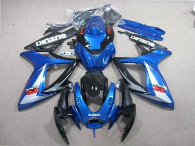 Suzuki GSXR 600 K6 2006-2007 - Blau Schwarz Weiß