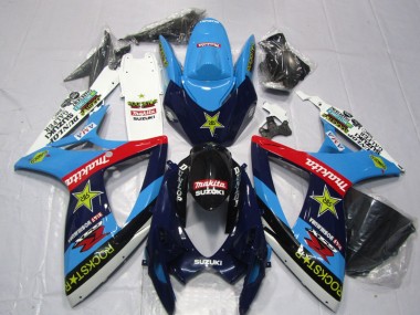Suzuki GSXR 600 K6 2006-2007 - Blau Weiß Rockstar Makita