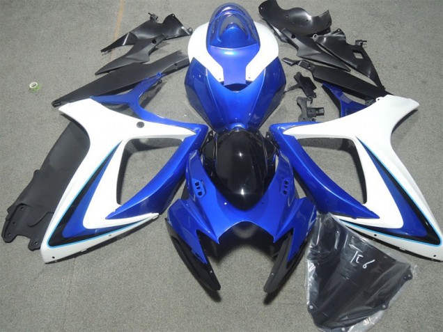 Suzuki GSXR 600 K6 2006-2007 - Blau Weiß Schwarz Suzuki GSXR 600 K6 2006-2007 - Blau Weiß Schwarz