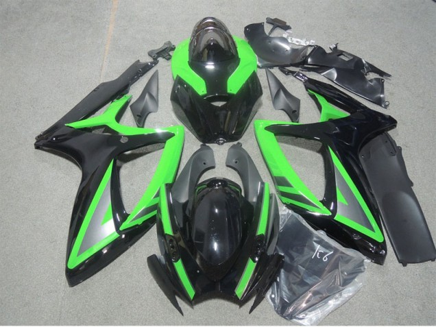 Suzuki GSXR 600 K6 2006-2007 - Schwarz Grün Suzuki GSXR 600 K6 2006-2007 - Schwarz Grün