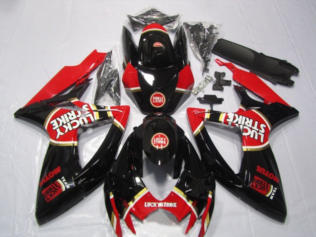 Suzuki GSXR 600 K6 2006-2007 - Schwarz Rot Lucky Strike Motul Suzuki GSXR 600 K6 2006-2007 - Schwarz Rot Lucky Strike Motul