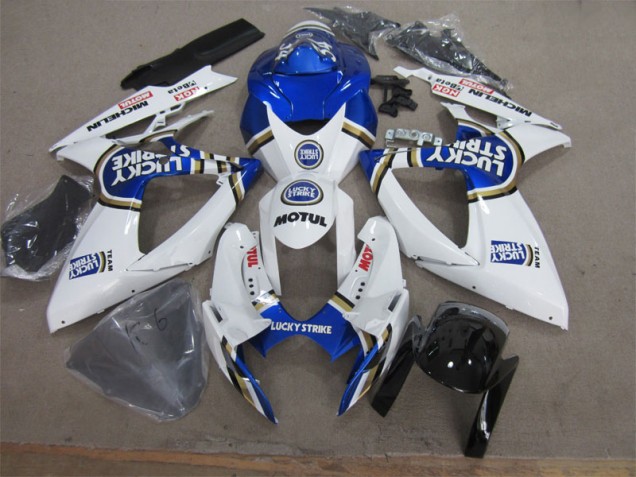Suzuki GSXR 600 K6 2006-2007 - Weiß Blau Lucky Strike Motul Suzuki GSXR 600 K6 2006-2007 - Weiß Blau Lucky Strike Motul