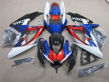 Suzuki GSXR 600 K8 2008-2010 - Blau Rot Weiß