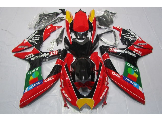 Suzuki GSXR 600 K8 2008-2010 - Rot Schwarz Jomo Suzuki GSXR 600 K8 2008-2010 - Rot Schwarz Jomo