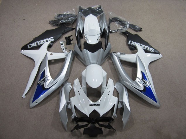 Suzuki GSXR 600 K8 2008-2010 - Silber Blau Weiß Suzuki GSXR 600 K8 2008-2010 - Silber Blau Weiß