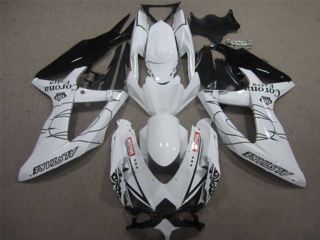 Suzuki GSXR 600 K8 2008-2010 - Weiß Schwarz Corona Extra Motul Suzuki GSXR 600 K8 2008-2010 - Weiß Schwarz Corona Extra Motul