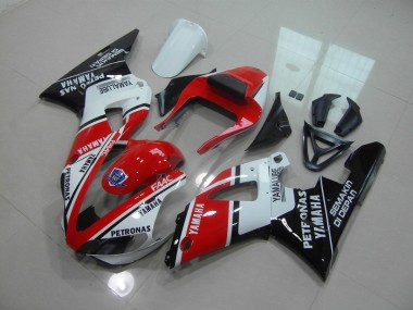 Yamaha R1 2000-2001 - Rot Glänzend Schwarz