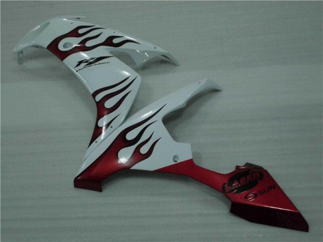 Yamaha R1 2004-2006 - Weiß Rot Flamme Yamaha R1 2004-2006 - Weiß Rot Flamme