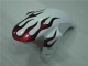 Yamaha R1 2004-2006 - Weiß Rot Flamme Yamaha R1 2004-2006 - Weiß Rot Flamme